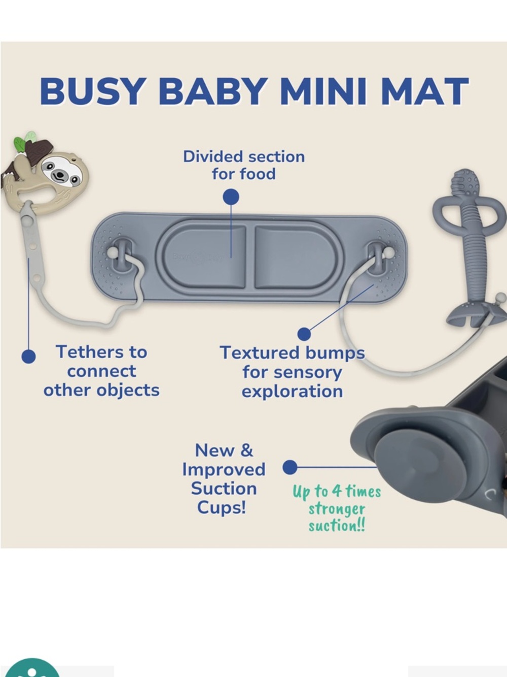 Busy Baby Mini Mat & Training Spoon